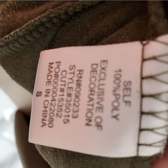 LA HEARTS mini dress earth tone sleeveless vegan suede fringe S - Picture 8 of 10